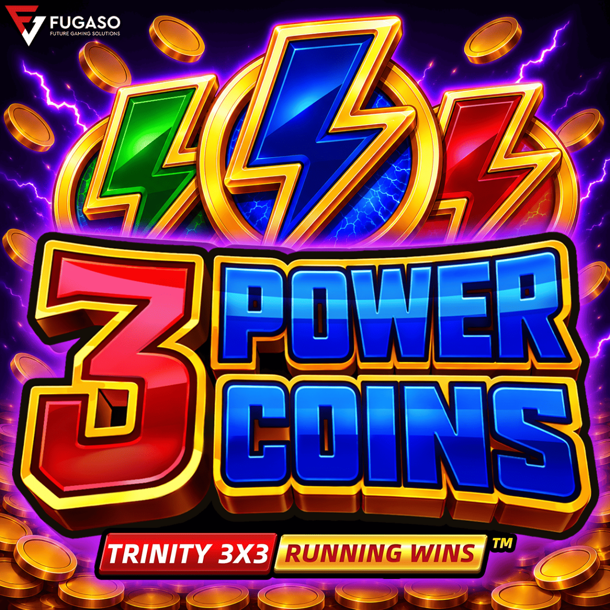 3 Power Coins casino game by Fugaso